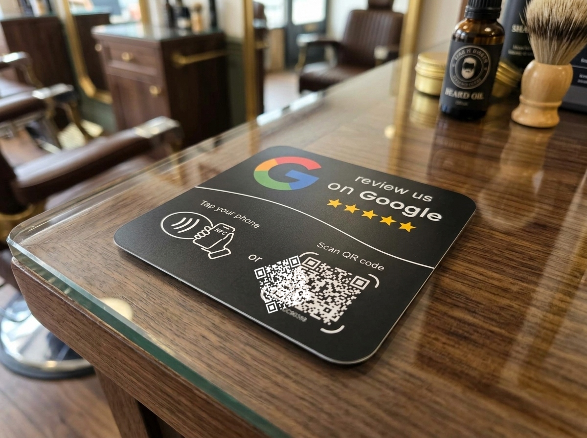 Google Review Sticker — Black